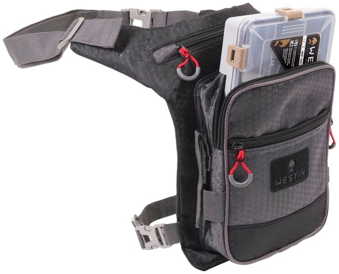 Torbica oko noge Westin W4 Leg Bag 1 Box Medium Titanium Black