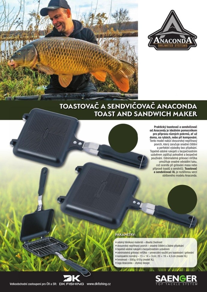 Toster i sendvič-pekač Anaconda Toast and Sandwich Maker