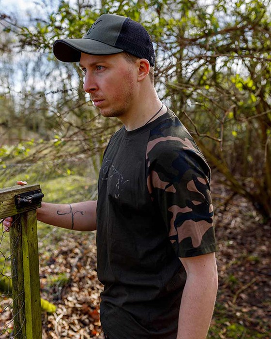 Tričko Fox Khaki/Camo Outline T-Shirt