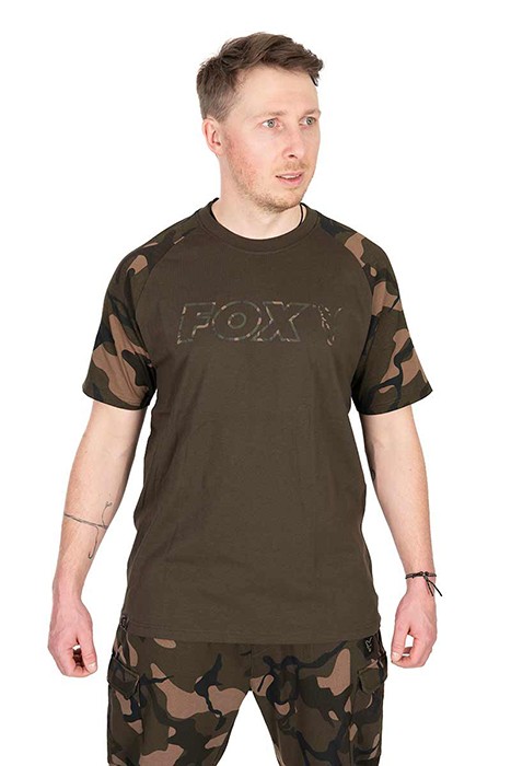 Tričko Fox Khaki/Camo Outline T-Shirt