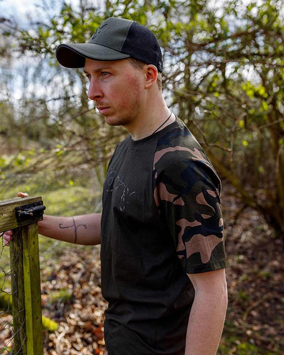 Tričko Fox Khaki/Camo Outline T-Shirt