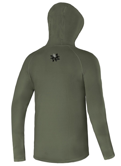 Tričko Giants Fishing Funkční s Dlouhým Rukávem UV50+ Hoodie Dark Green