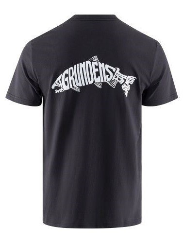 Tričko Grundéns Eat Your Words HD Pocket Tee Black Salmon Graphic