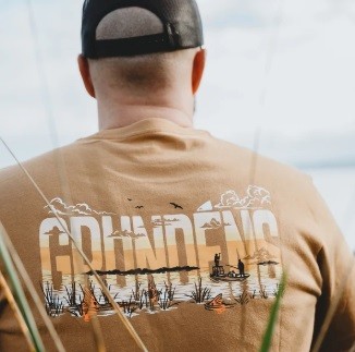 Tričko Grundéns Redfish Flats SS T-Shirt Whiskey