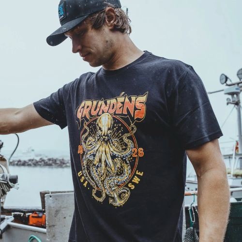 Tričko Grundéns Rocktopus SS T-Shirt Black