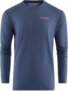 Tričko Grundéns Sourced From the Sea LS T-Shirt Dark Navy