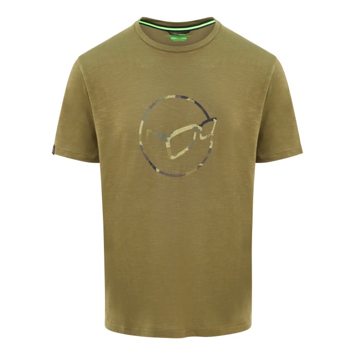 Tričko Korda Distressed Logo Tee Maslinasta