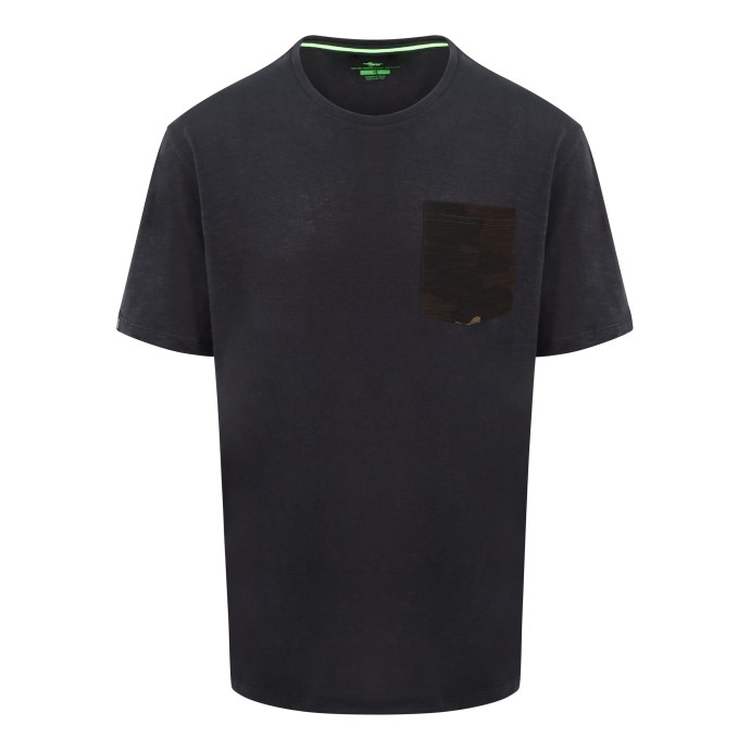 Tričko Korda Kamo Pocket Tee Crna