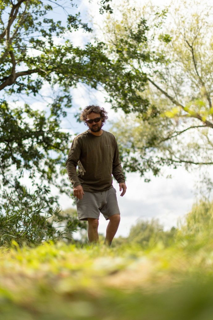 Tričko Korda Mindset Minimal LS Tee Dark Olive