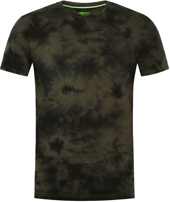 Tričko Korda Tie Dye Tee Dark Olive