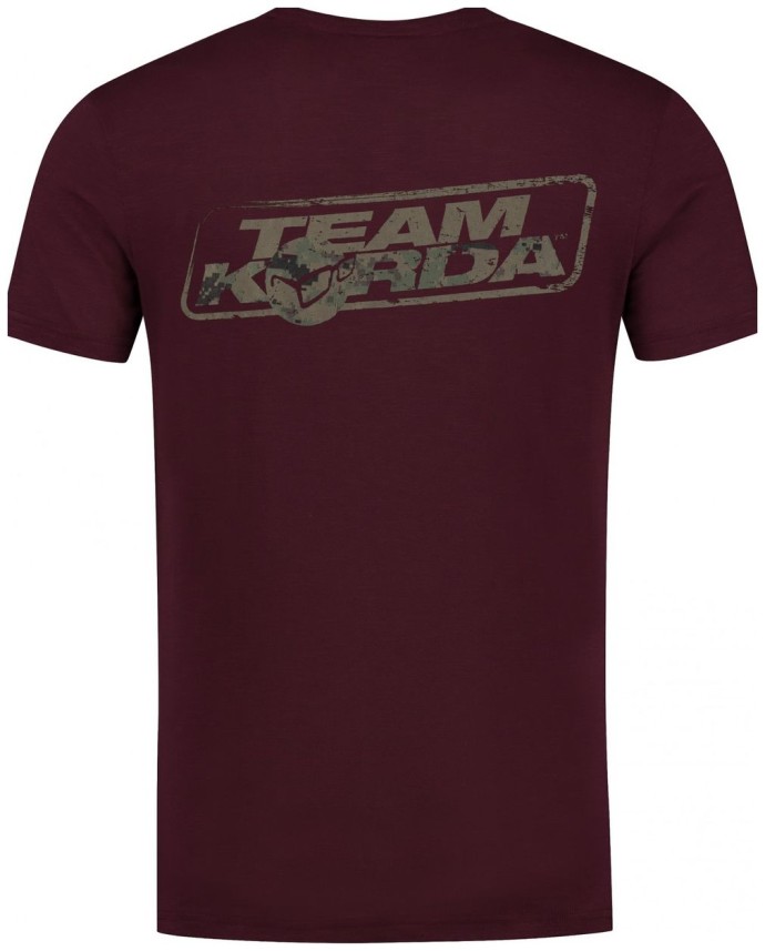 Tričko Korda TK Digi Kamo Tee Burgundy