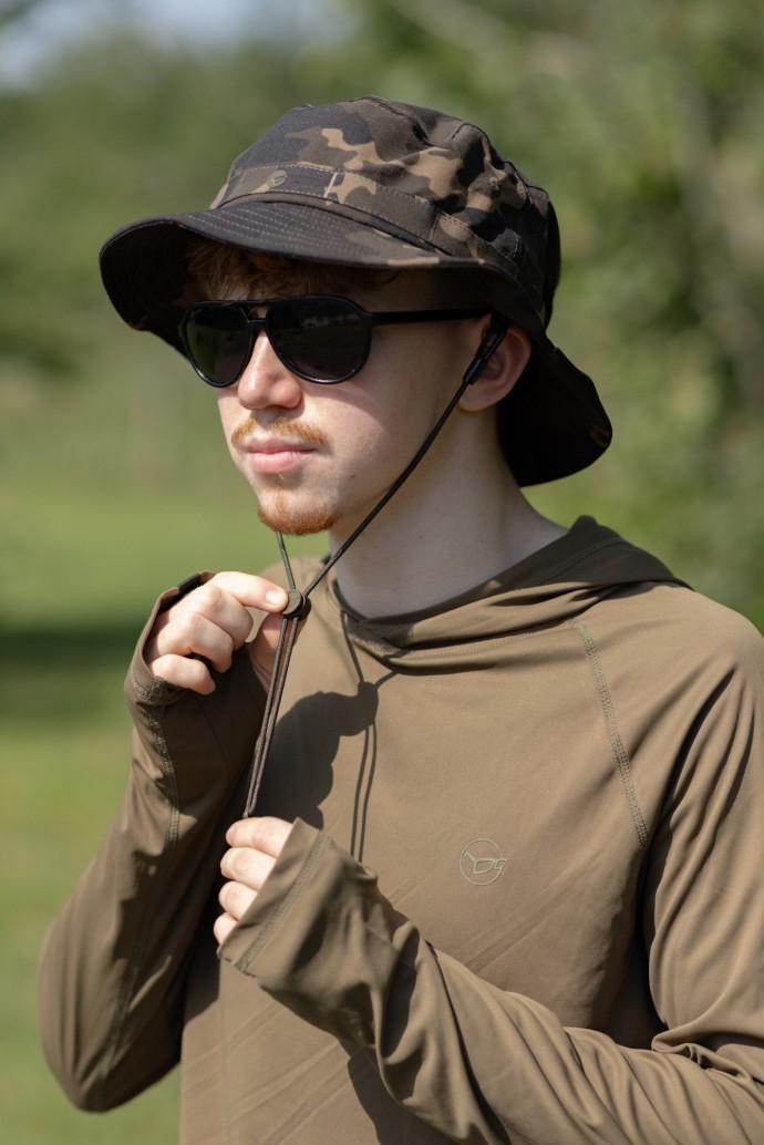 Tričko Korda UPF Hooded Top Dark Khaki