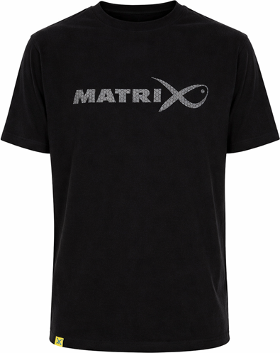 Tričko Matrix Large Fade Logo T-Shirt - Black/Grey