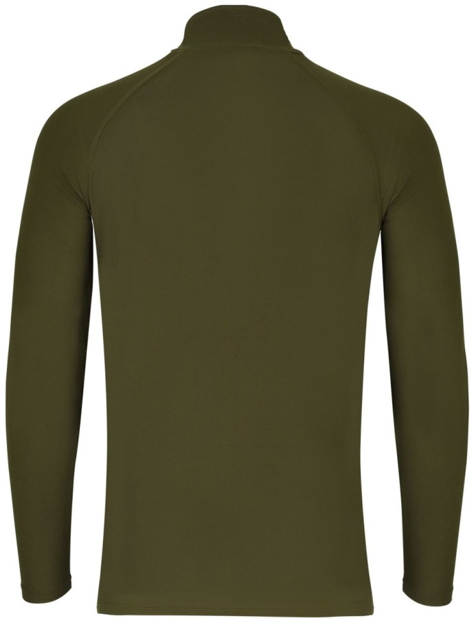 Tričko s Dlhým Rukávom Korda UPF Zip Jersey Dark Olive