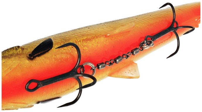 Trostruka udica Westin Add-On-Treble Black Nickel