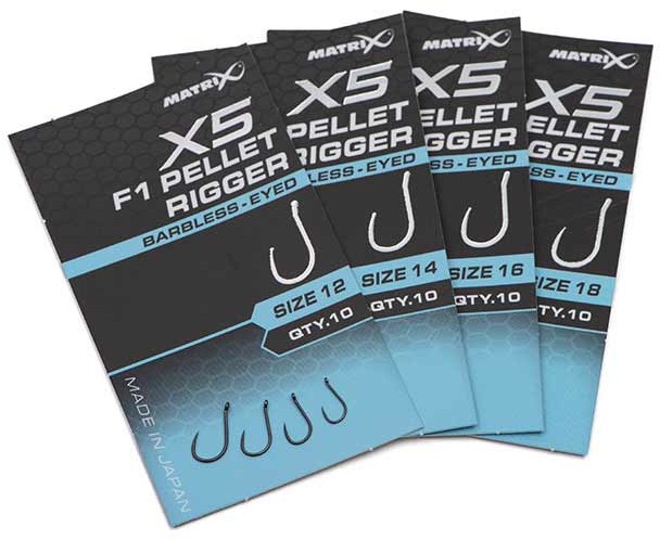 Udica Matrix X5 F1 Pellet Rigger Barbless - Eyed