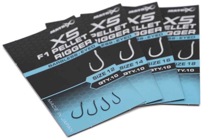 Udica Matrix X5 F1 Pellet Rigger Barbless - Eyed