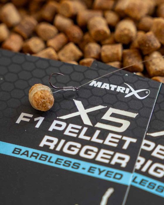 Udica Matrix X5 F1 Pellet Rigger Barbless - Eyed