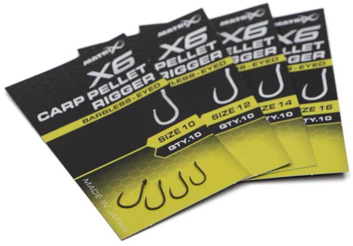 Udica Matrix X6 Carp Pellet Rigger Barbless - Eyed