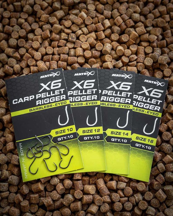 Udica Matrix X6 Carp Pellet Rigger Barbless - Eyed