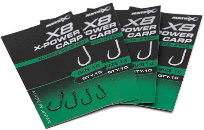 Udica Matrix X8 X-Power Carp Barbless - Eyed