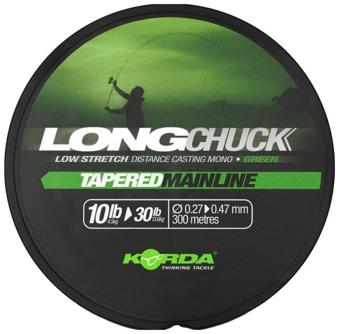 Ujímaný Vlasec Korda LongChuck Tapered Mainline Green 300m