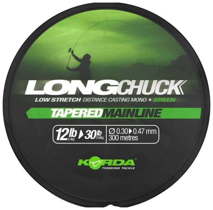 Ujímaný Vlasec Korda LongChuck Tapered Mainline Green 300m