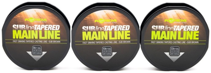 Ujimaný Vlasec Korda Subline Tapered Mainline Brown 0,28-0,50mm/8-40lb