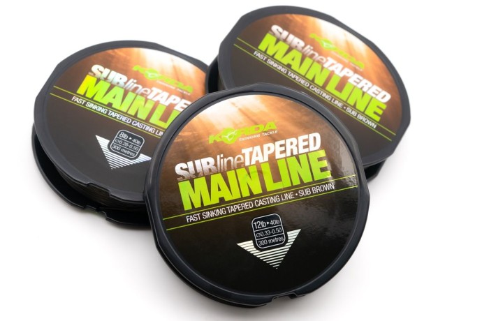 Ujimaný Vlasec Korda Subline Tapered Mainline Brown 0,28-0,50mm/8-40lb