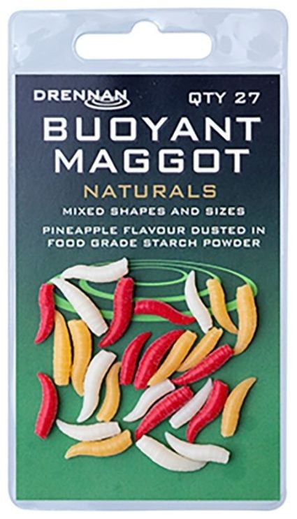 Umělí Červi Drennan Buoyant Maggot Natural