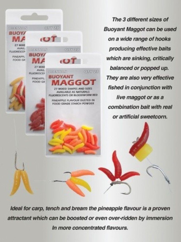 Umjetni crvi Drennan Buoyant Maggot Natural