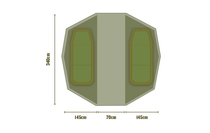 Unutarnja kabina za Bivak Trakker Superdome Bivvy Inner Capsule Twin