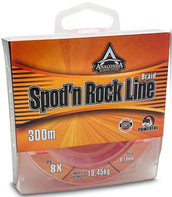 Upredenica Anaconda Spod‘n Rock Line Crvena 300m