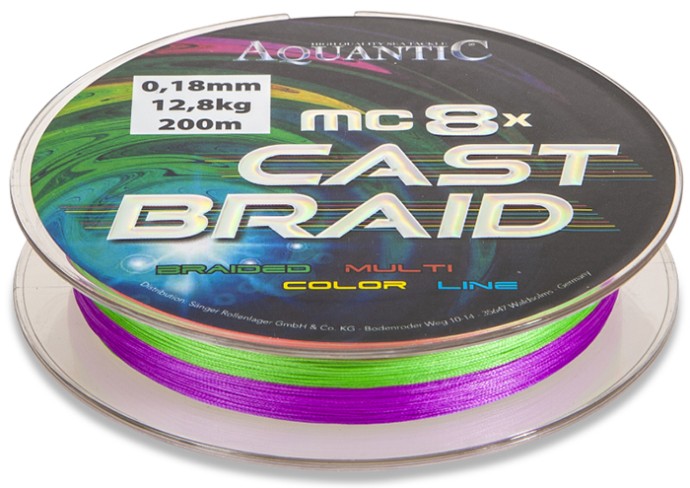 Upredenica Aquantic MC-8x Cast Braid 200m Multicolor