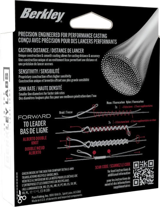 Upredenica Berkley Forward Finesse Braid Crystal 150m