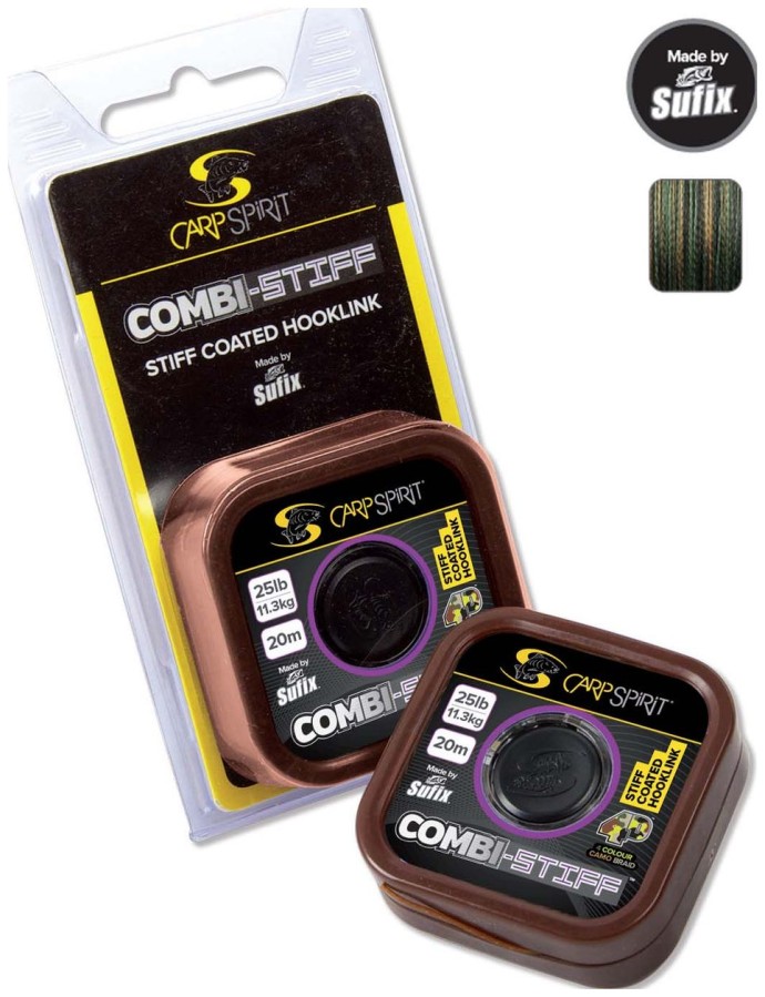 Upredenica Carp Spirit Combi Stiff Camo 20m 25lb