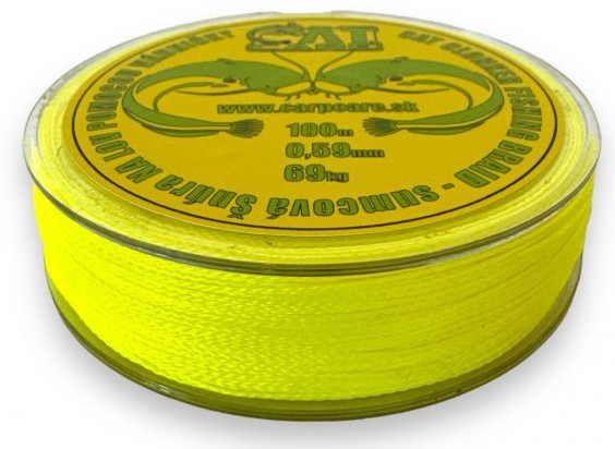 Upredenica CatCare CatClonker Braid Hi-Viz Yellow 0,59mm 69kg 100m