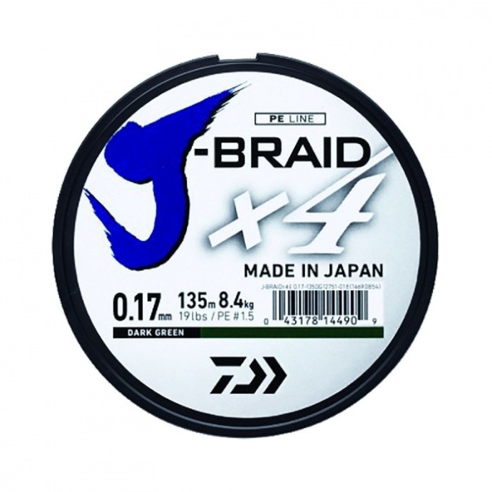 Upredenica Daiwa J-Braid 4 Tamno Zelena 135m