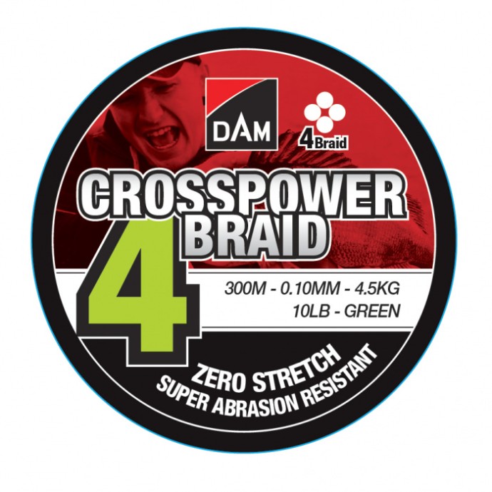 Upredenica DAM Crosspower 4-Braid Green 300m
