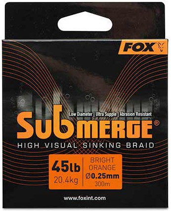 Upredenica Fox Submerge Orange Sinking Braid 300m