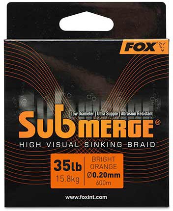 Upredenica Fox Submerge Orange Sinking Braid 600m