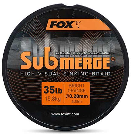 Upredenica Fox Submerge Orange Sinking Braid 600m