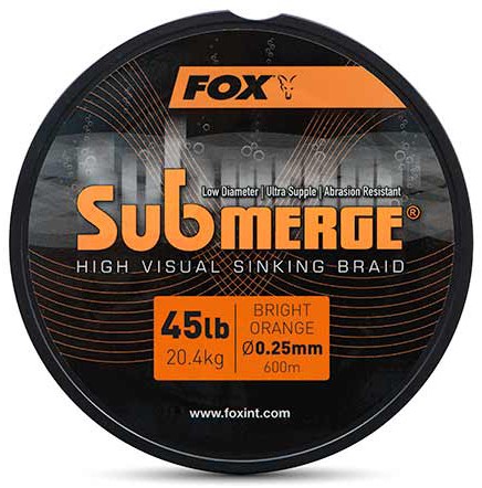 Upredenica Fox Submerge Orange Sinking Braid 600m