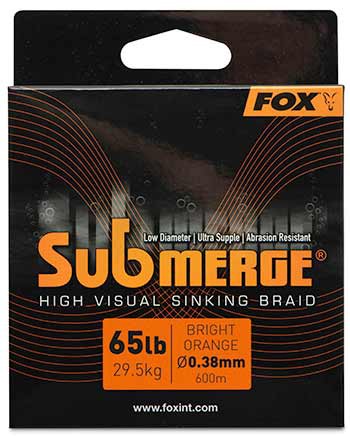 Upredenica Fox Submerge Orange Sinking Braid 600m