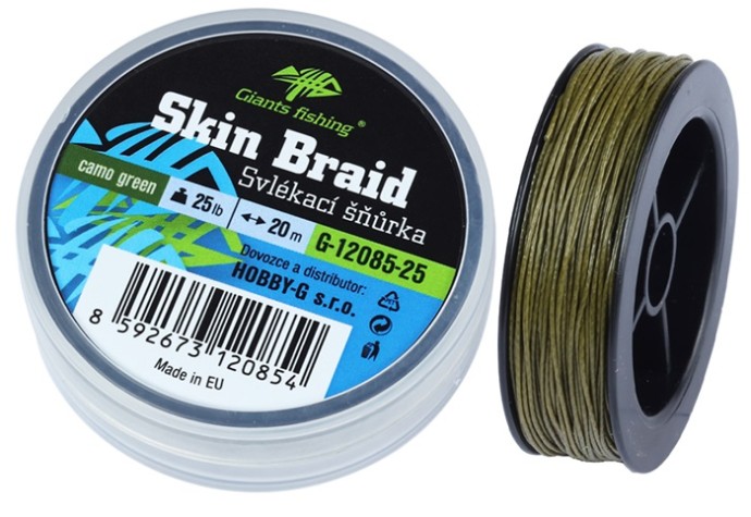 Upredenica Giants Fishing Carp Line Skin Braid Camo green 20m 10,4kg