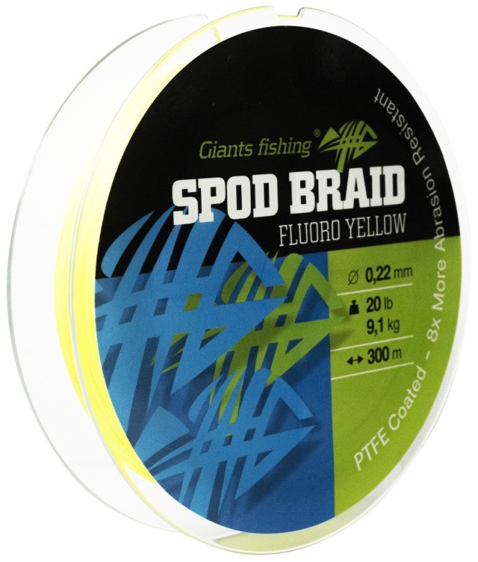 Upredenica Giants Fishing Spods Braid Fluoro Žuta 300m