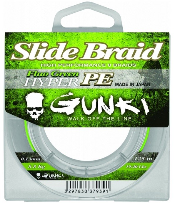 Upredenica Gunki Slide Braid Fluo Green 125m