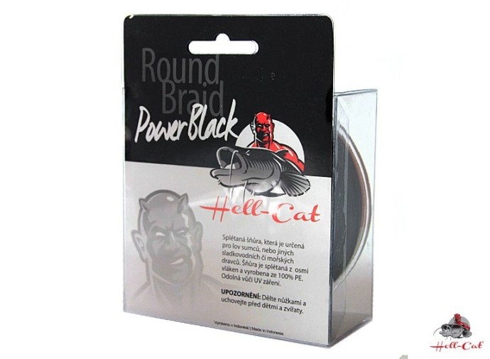 Upredenica Hell-Cat Round Braid Power Black 200m