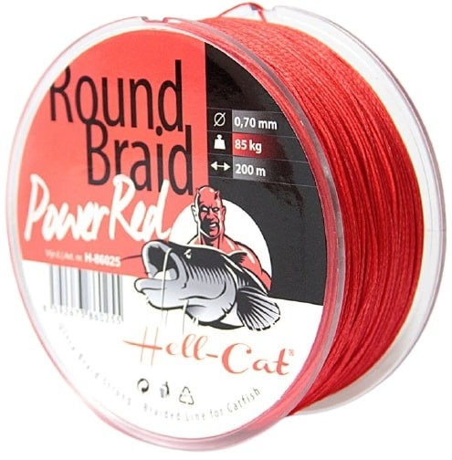 Upredenica Hell-Cat Round Braid Power Red 1000m
