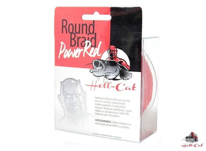 Upredenica Hell-Cat Round Braid Power Red 200m